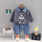 Spring and Autumn Boys Long Sleeve Pants Two-Piece Set